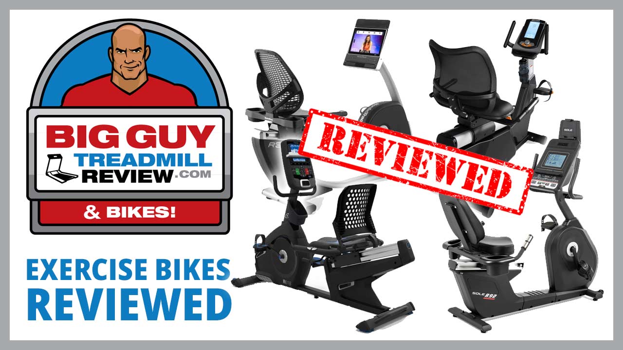 Recumbent Exercise Bikes and Upright Exercise Bikes Reviewed by BigGuyTreadmillReview.com
